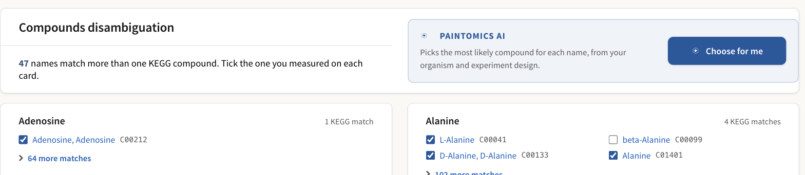 Compound disambiguation